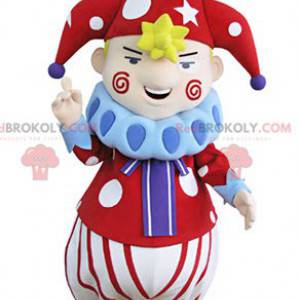 Mascotte de clown de personnage de cirque de spectacles -