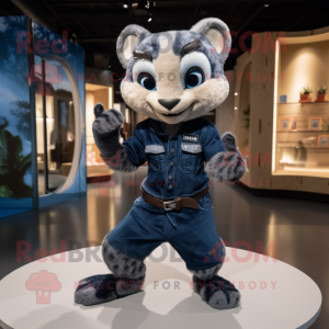 Navy Civet maskot drakt...