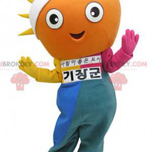 Mascota del sol con un traje colorido - Redbrokoly.com
