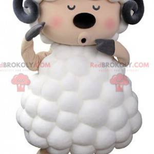 Black and pink white goat sheep mascot - Redbrokoly.com