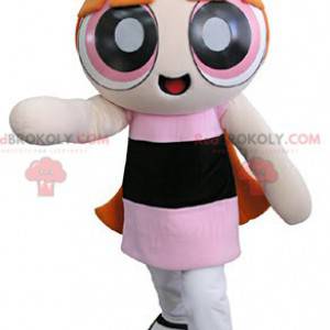 Supers Nanas mascotte ragazza rossa supereroe - Redbrokoly.com