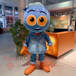 Orange TV maskot drakt...