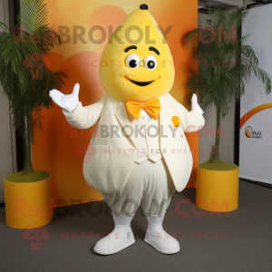 Cream Mango maskot drakt...