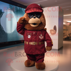 Maroon Soldier mascotte...