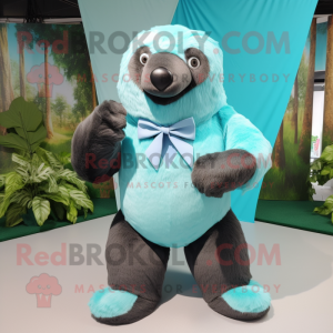 Cyan Giant Sloth mascotte...