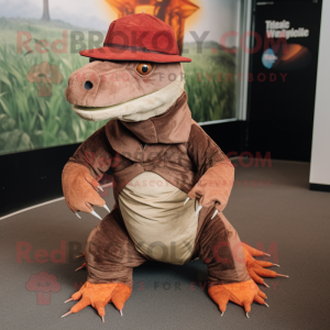 Rust Komodo Dragon mascotte...