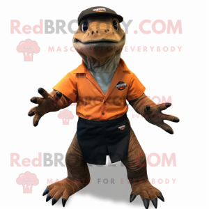 Rust Komodo Dragon maskot...