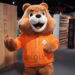 Orange Beaver maskot...