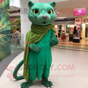 Groene Jaguarundi mascotte...