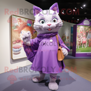 Purple Cat mascotte kostuum...