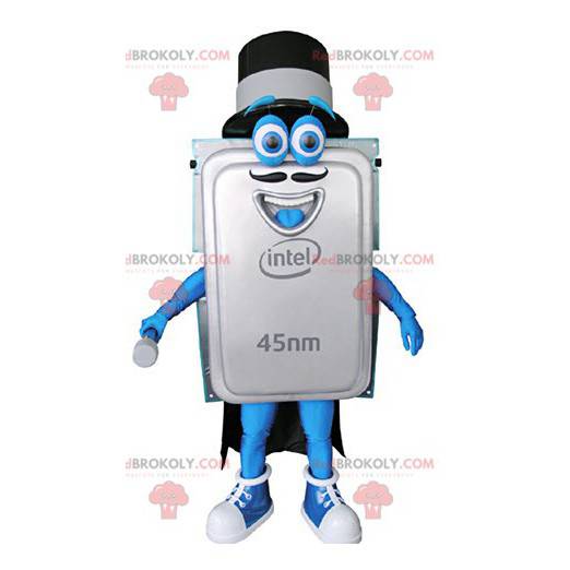 Harddisk maskot. Computerkomponent maskot - Redbrokoly.com