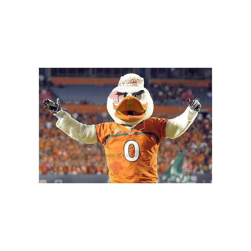 White and orange duck mascot - Redbrokoly.com