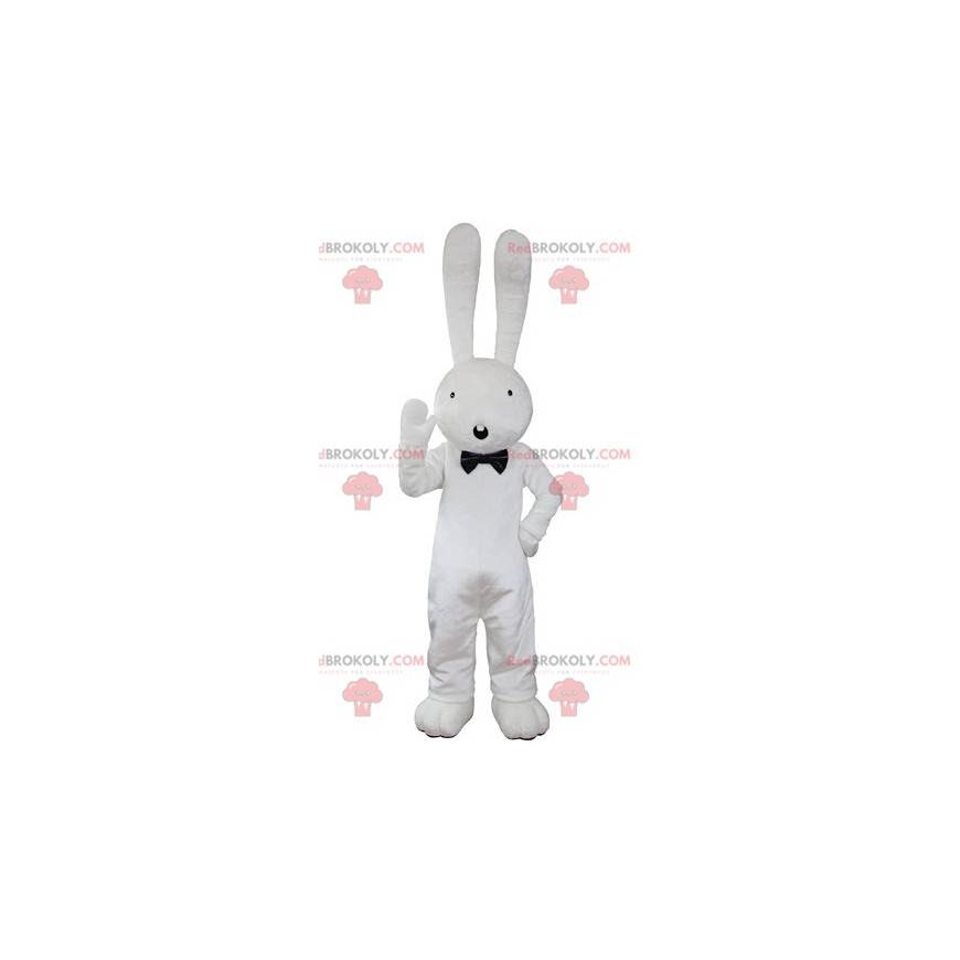 Velký maskot bílého králíka vypadá překvapeně - Redbrokoly.com Velký maskot bílého králíka vypadá překvapeně - Redbrokoly.com