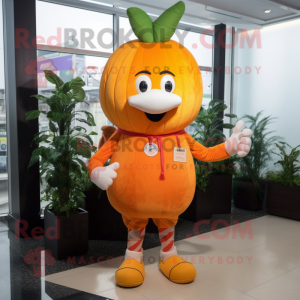 Orange Rova maskot kostym...