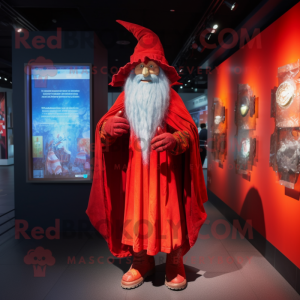 Red Wizard mascotte kostuum...