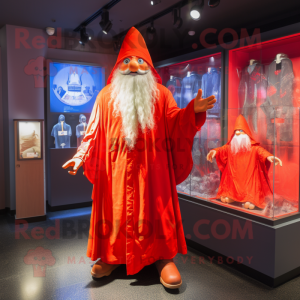 Red Wizard maskot kostume...