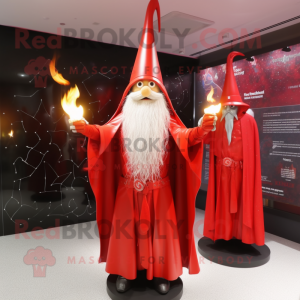 Red Wizard mascotte kostuum...