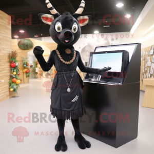 Black Deer maskot kostume...