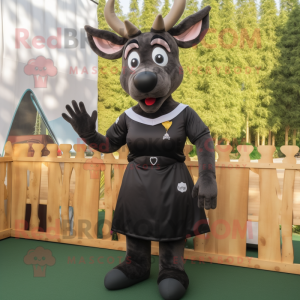 Black Deer maskot kostym...