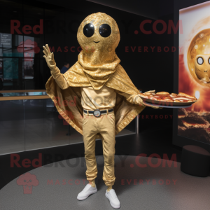 Gold Pizza mascotte kostuum...