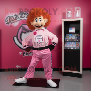 Pink Irish Dancer maskot...