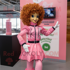 Pink Irish Dancer maskot...