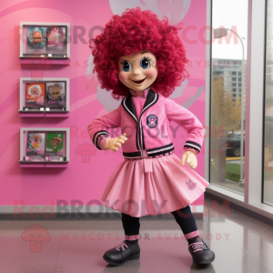 Pink Irish Dancer maskot...