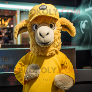 Goud Merino Sheep mascotte...