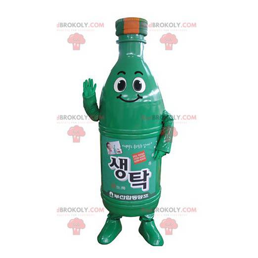Drink mascot. Green bottle mascot - Redbrokoly.com