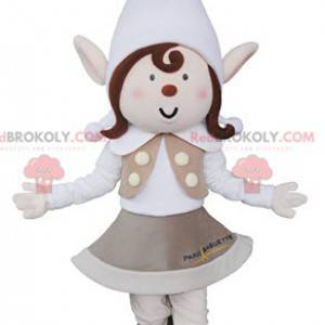 Leprechaun maskot med spidse ører og en hue - Redbrokoly.com