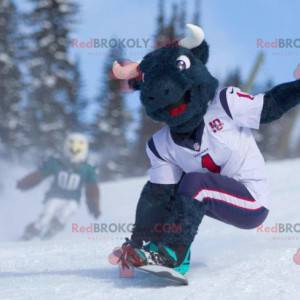 Black buffalo bull mascot - Redbrokoly.com