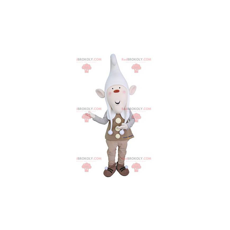 Mascota de duende con orejas puntiagudas y una gorra - Mascota de duende con orejas puntiagudas y una gorra -