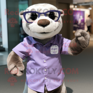 Lavender Otter mascotte...