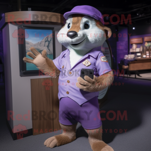 Lavender Otter mascotte...