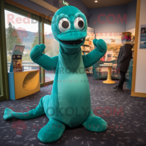 Blågrønn Loch Ness Monster...