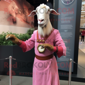 Pink Boer Goat mascotte...
