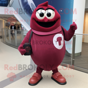 Rödbrun hänge maskot kostym...