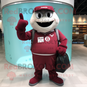 Rödbrun hänge maskot kostym...
