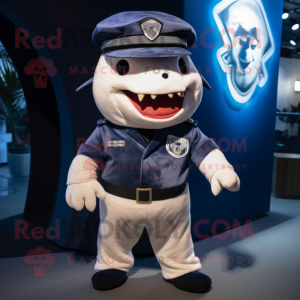 Navy Shark mascotte kostuum...