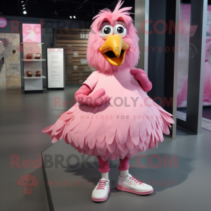 Różowa kura w kostiumie...