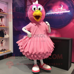 Pink Hens maskot kostume...