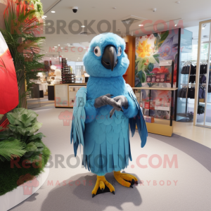 Sky Blue Parrot mascotte...