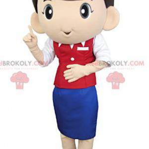 Flight attendant mascot - Redbrokoly.com