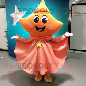Peach Starfish maskot drakt...