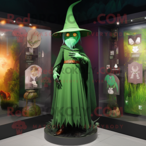 Green Witch S Hat mascotte...