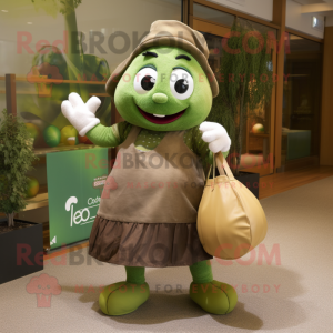 Olive Juggle maskot kostume...