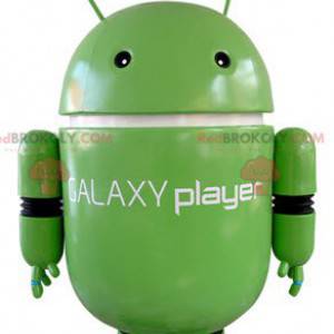 Zelený robot maskot. Maskot Androidu - Redbrokoly.com
