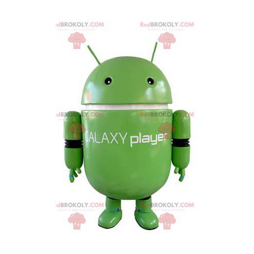 Grünes Robotermaskottchen. Android Maskottchen - Redbrokoly.com