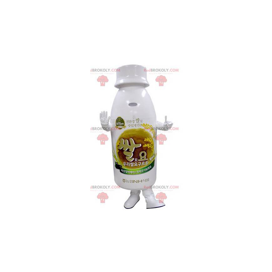 Hvid plastflaske maskot - Redbrokoly.com