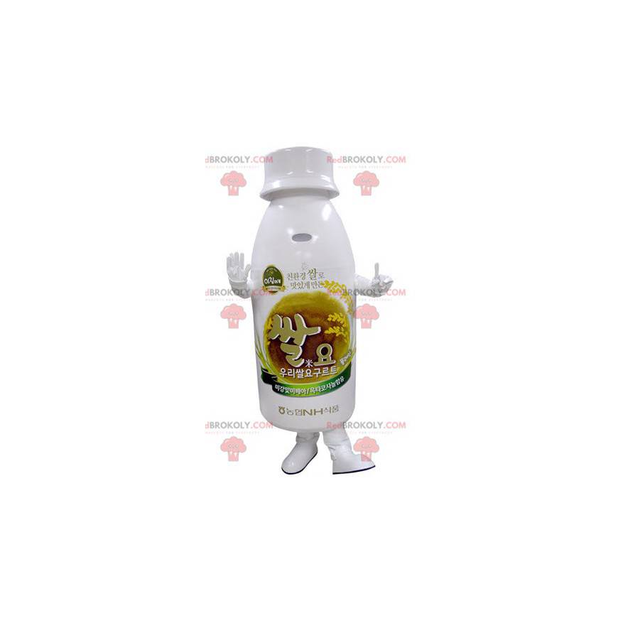 Mascotte de bouteille en plastique blanche - Redbrokoly.com